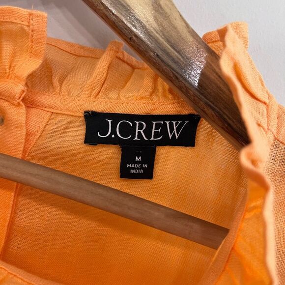 J. Crew Fleur Top in Linen Size Medium - Picture 6 of 10